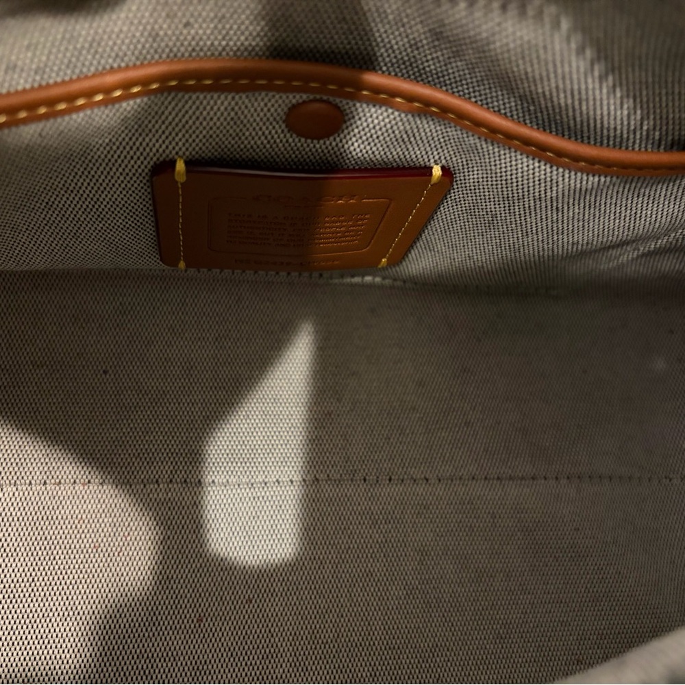 Coach Metallic Silver Shoulder Bag - Picture 5 of 6